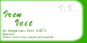 iren veit business card